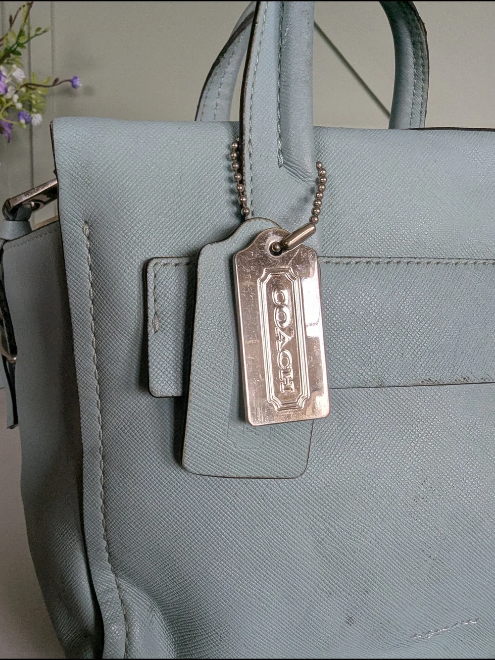 Coach Bleecker Mini Riley Carryall in Saffiano leather,